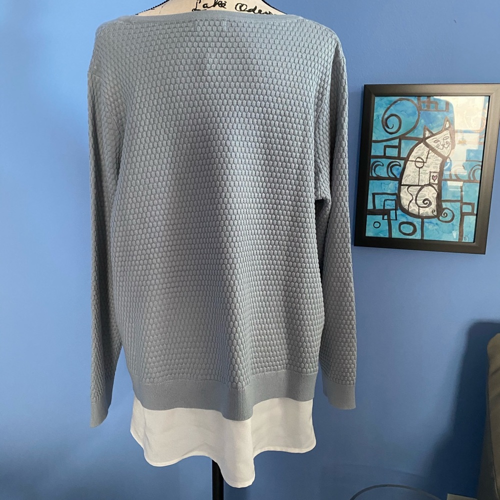 Calvin Klein layered look sweater NWTS 0X - Picture 2 of 14